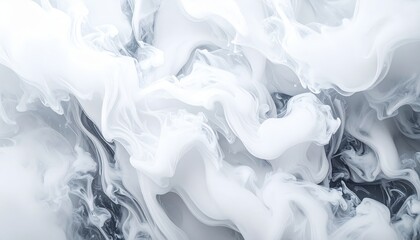 Abstract White And Grey Flowing Texture Background