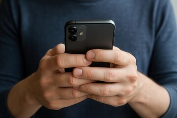 A person's hands holding a smartphone, symbolizing our modern interconnectedness