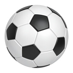 Fototapeta premium Soccer ball with classic pattern on transparent background