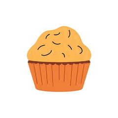 Scrumptious Banana Nut Muffin: Perfect Bakery Treat Illustration