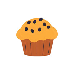 Delicious Blueberry Muffin: Perfect Bakery Treat Illustration