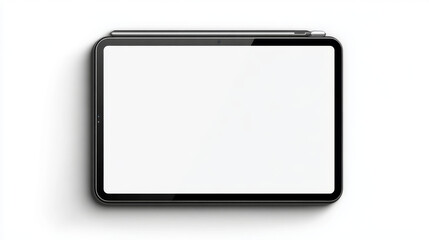 Apple iPad Pro M4 Tablet PC Device Blank Screen Shiny Frame Mockup Template. Vector Illustration