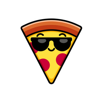 Pizza mascot, cartoon, illustration, chef, cook, cooking, character