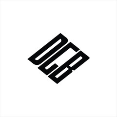  Modern abstract DGB logo design featuring geometric lines for innovative data analysis and digital transformation branding