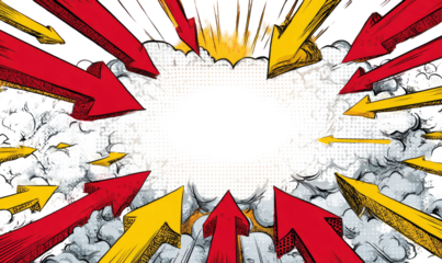 Explosive, dynamic comic book art