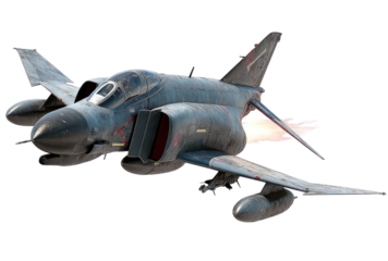 Fighter jet in flight (1)