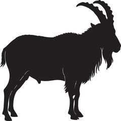 Markhor Vector Silhouette