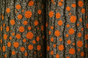 A close-up view of a textured surface adorned with a pattern of circles, each filled with vibrant color