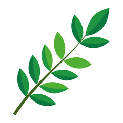 Obraz premium green leaves vector