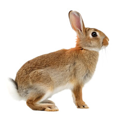 Obraz premium Png Full Body cottontail rabbit isolated on white background