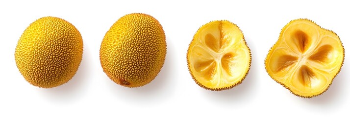 A yellow fruit with a lot of bumps on it