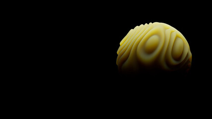 Abstract 3D Render of a Brain or Neural Network, AI and Neuroscience Graphic with Copy Space