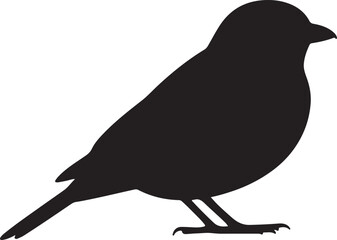 Opalhouse Flycatcher Vector Silhouette