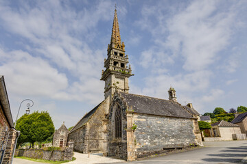 Enclos paroissial de La Roche-Maurice dans le département du Finistère - Bretagne
