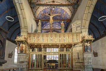 Enclos paroissial de La Roche-Maurice dans le département du Finistère - Bretagne