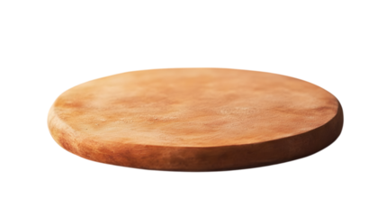 Rustic wooden plate ready for culinary creations and food photography styling projects today isolated on white background 