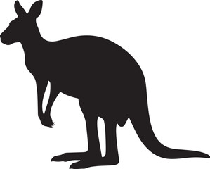 Red Kangaroo – Vector Silhouette