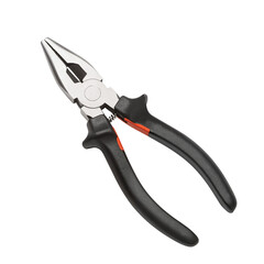 Obraz premium Pliers with rubber grip handles on white background for design purposes isolate on a transparent background