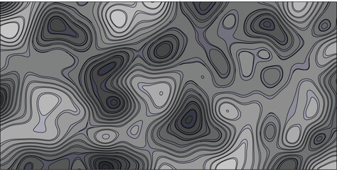 Abstract contours and shades illustration depicting topography with layered lines and varied gray tones creating a patterned design
