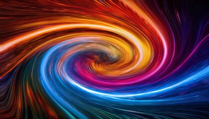 Obraz premium vibrant swirl of colors creating an abstract cosmic wonder in motion
