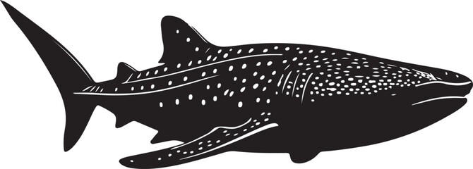 Whale Shark Vector Silhouette