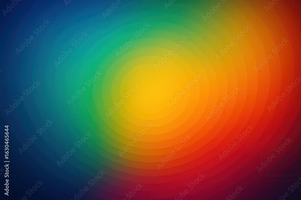 Aufkleber vibrant concentric rainbow colored circles create a mesmerizing abstract gradient background, perfec