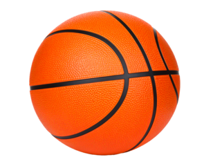 Basketball with transparent background