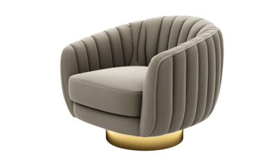 Stylish armchair design modern living room furniture showcase cozy environment front view contemporary concept