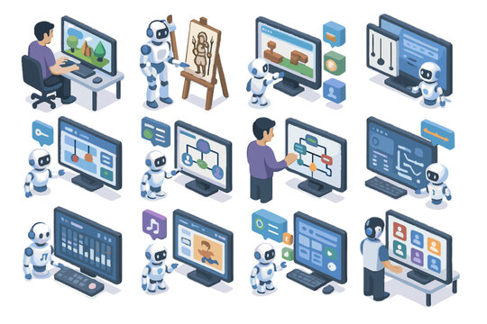 Design assistant chart game layout ai panel tweaker icon vector test interface