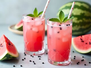 fresh watermelon smoothie