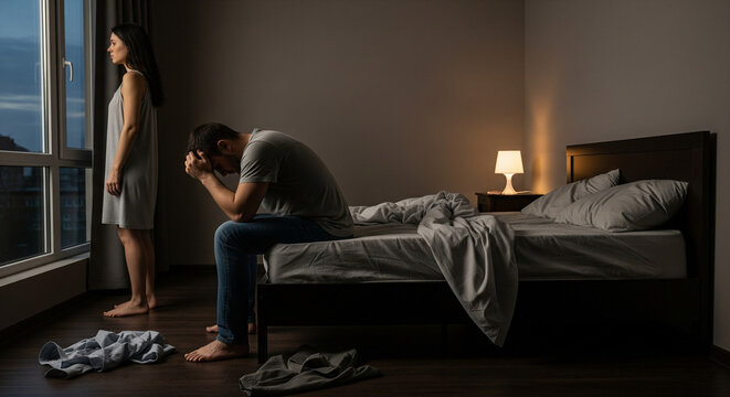 couple with problem  - Powered by Adobe