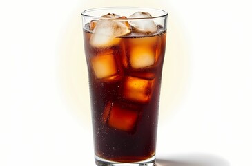 cola with ice