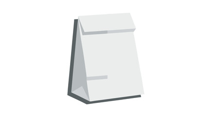 Minimalist Paper Lunch Bag Vector Illustration for Design and Creative Projects