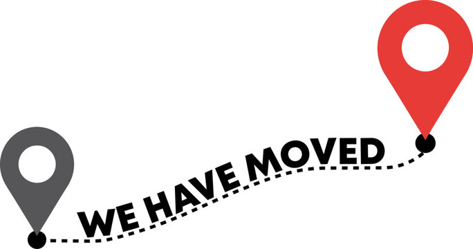 We have moved announcement new location address change notice