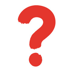 A large, red question mark against a plain white background, symbolizing inquiry.