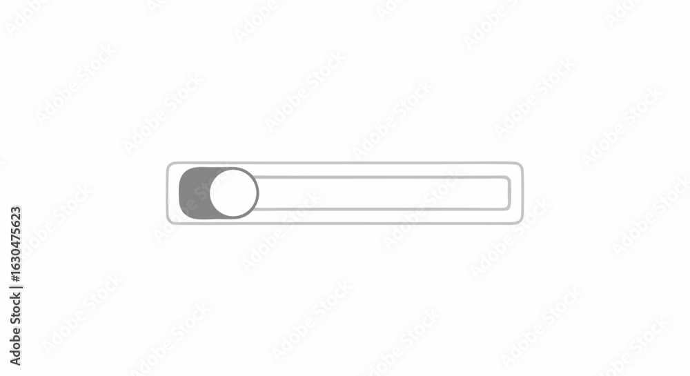 Poster Clean Graphical User Interface Toggle Element Design for On Off States with Simple Minimalist Style