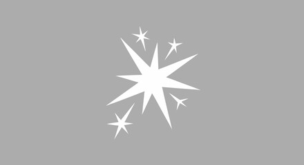 Fototapeta premium Illuminating Radiance: A Collection of Geometric Starbursts Displaying Dynamic Energy and Impactful Simplicity