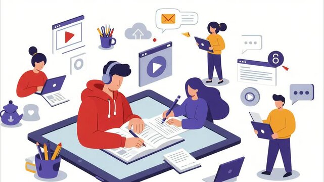 Dynamic Online Learning: Students Engaging with Digital Education Platforms and Resources