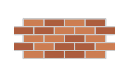 Obraz premium Classic brick wall pattern illustration offers architectural texture and construction element for design projects and background application