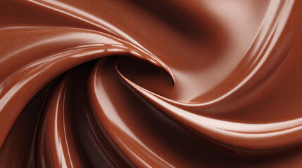 Processed collage of melted liquid chocolate texture. Background for banner, backdrop or texture for 3D mapping