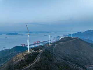 wind power station on mountian