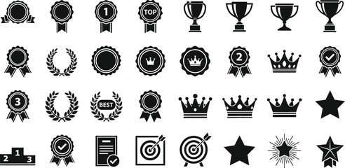 Achieve top recognition with these premium award and achievement icons