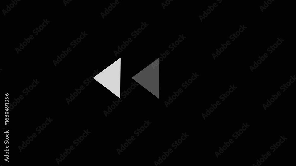 Poster left-directional arrow loop animation. animated arrows for the overlay video layer. arrow icon conce