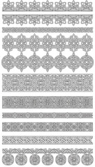 Intricate Decorative Borders and Flourishes for Elegant Designs Vintage Style Ornaments Collection