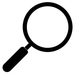Magnifying Glass Outline Vector – Top View Art