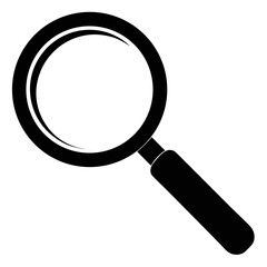Magnifying Glass Outline Vector – Top View Art