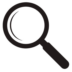Magnifying Glass Outline Vector – Top View Art
