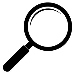 Magnifying Glass Outline Vector – Top View Art
