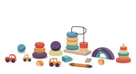 Minimalist Educational Wooden Toys
