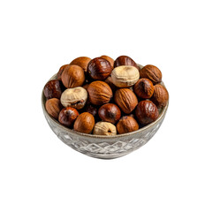 Obraz premium cup of nuts isolated on transparent background 
